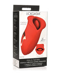 Shegasm Lickgasm Kiss + Tell Clitoral Stimulator - Red