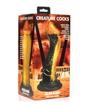 Enchanting Delights: Creature Cocks Golden Mamba Silicone Dildo