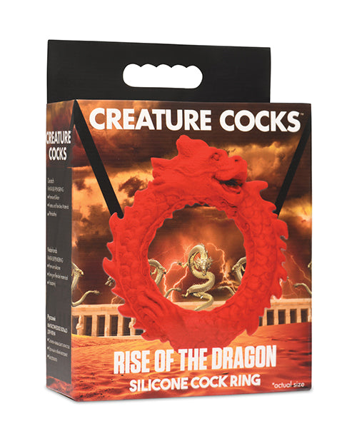 Creature Cocks Rise of the Dragon Silicone Cock Ring Product Image.