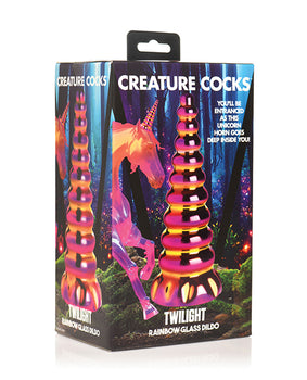 Creature Cocks Twilight Rainbow Glass Dildo - Featured Product Image
