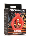 Creature Cocks Beast Mode Red Silicone Cock Ring