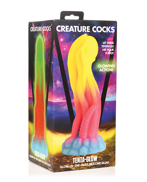 Creature Cocks Tenta-Glow-in-the-Dark Silicone Dildo - featured product image.