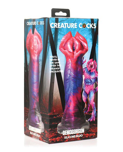 Shop for the Creature Cocks Demogorgon Silicone Dildo - Realistic Design, Premium Silicone, Multi-Color at My Ruby Lips