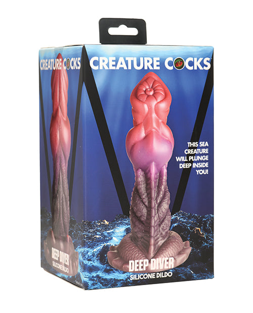 Creature Cocks Deep Diver Silicone Dildo Product Image.