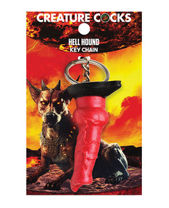 Creature Cocks Hell-Hound Silicone Key Chain - Fiery Red