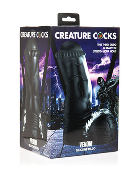 Creature Cocks Venom Silicone Dildo: Sensual Black Pleasure - Featured Product Image