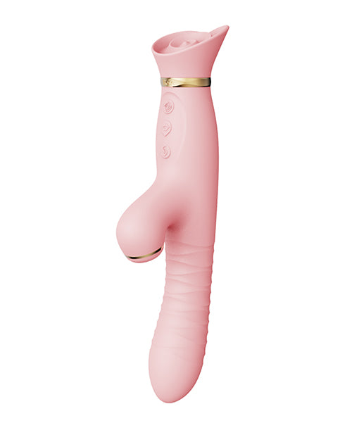 ZALO Rose Thruster - Dispositivo de placer lujoso rosa fresa - featured product image.