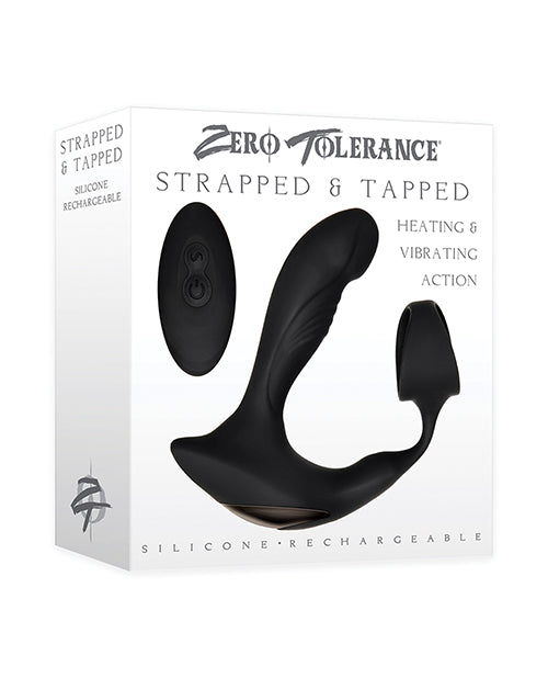 Strapped & Tapped Heated Prostate Vibrator 🖤 Product Image.