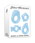 Zero Tolerance Ring a Ding Ding Set: Juego de 4 anillos para el pene para mejorar el rendimiento y el placer