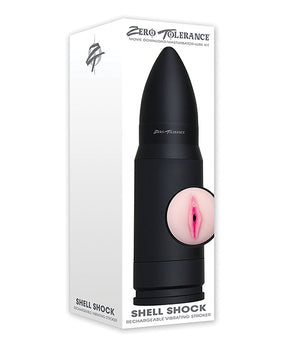 Stroker vibratorio recargable Shell Shock de tolerancia cero: máxima experiencia de placer - Featured Product Image