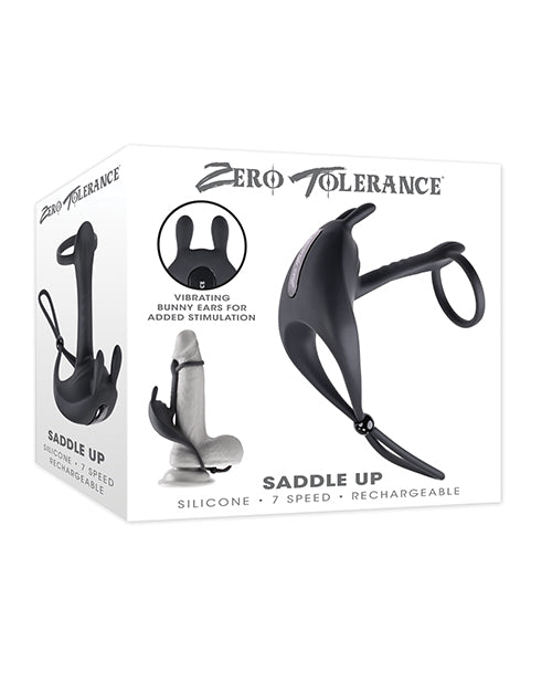 Vibrador de pene y bola con silla de montar Zero Tolerance: máximo placer y mejora de la circunferencia Product Image.