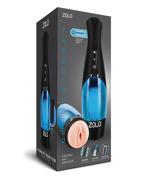 Zolo Thrustbuster: Automatic Thrusting Male Stimulator with Erotic Audio Product Image.