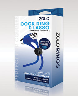 Anillo Vibrador para el Pene y Lazo ZOLO Azul: Placer Personalizable