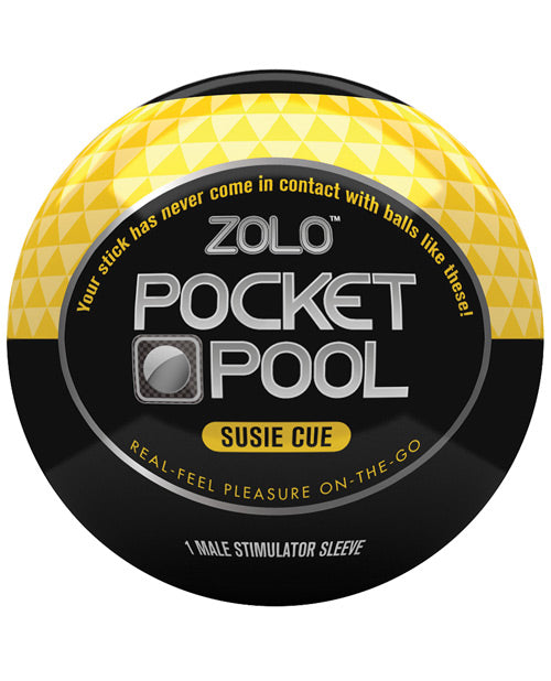 ZOLO Pocket Pool Susie Cue: Your Portable Pleasure Sleeve - featured product image.